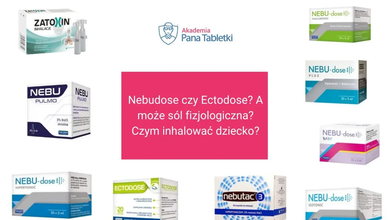 Różne preparaty do inhalacji na kaszel, w tym Nebudose, Ectodose i Zato-xin. Wybór odpowiedniego roztworu do inhalacji dla dziecka.