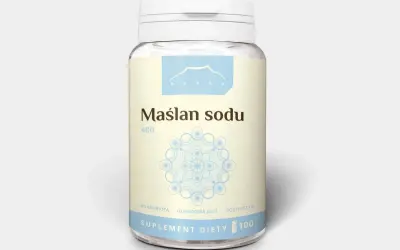 Maślan sodu 400 mg, suplement diety wspierający odbudowę jelit i mikrobiotę. Pomocny przy problemach z refluksem.