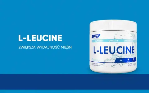 Leucyna co to? Suplement diety L-Leucyna zwiększa wydajność mięśni. Opakowanie 200 kapsułek.