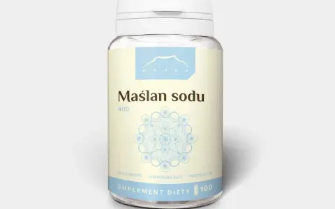 Maślan sodu 400 mg, suplement diety wspierający odbudowę jelit i mikrobiotę. Pomocny przy problemach z refluksem.