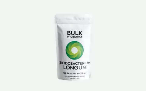 Proszę, oto jaki probiotyk przed wyjazdem do Egiptu: opakowanie Bifidobacterium Longum 100 miliardów CFU/gram.