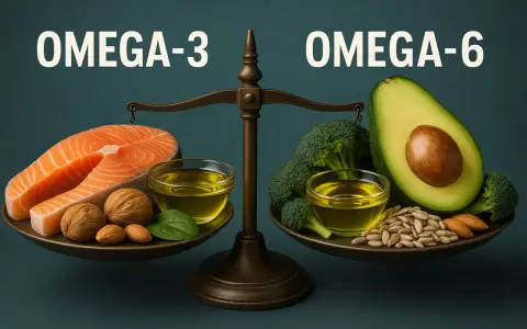 Waga pokazuje, gdzie znaleźć omega-6: awokado, brokuły, nasiona słonecznika i migdały.