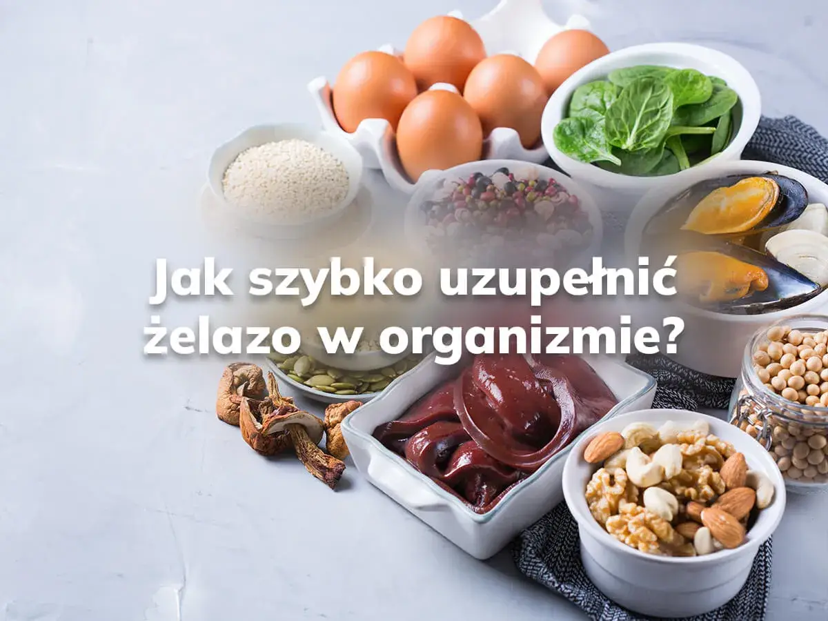 Jak szybko uzupełnić żelazo w organizmie? Na zdjęciu: wątróbka, jaja, szpinak, fasola, orzechy, nasiona, suszone grzyby i owoce morza.